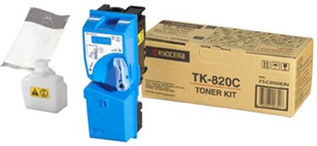 Тонер-картридж Kyocera 1T02HPCEU0 TK-820C 7 000 стр. Cyan для FS-C8100DN