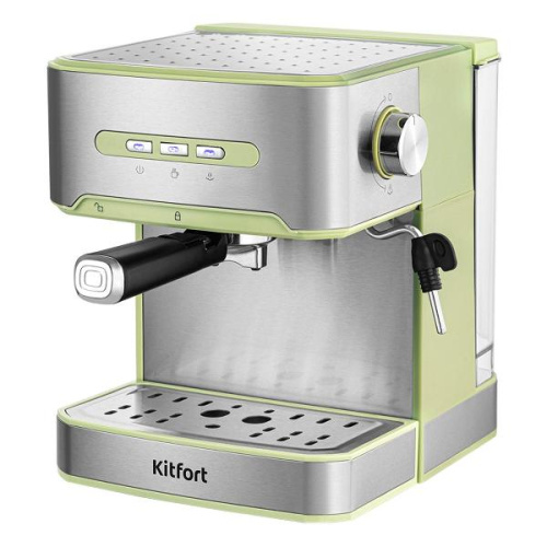 Кофеварка KitFort КТ-7442 зеленый/нерж