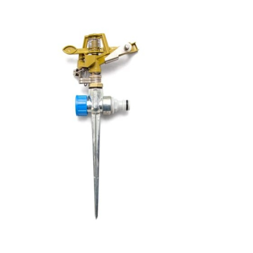 Импульсный разбрызгиватель FRUT 403076 латунный на металлической пике