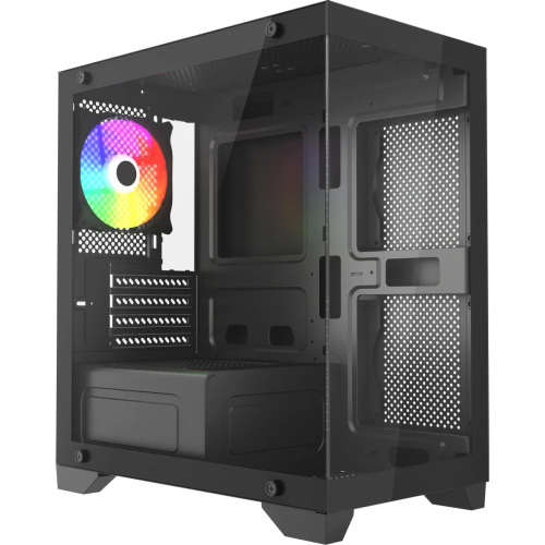 Корпус Accord ACC-350-02B, mATX, без БП, черный