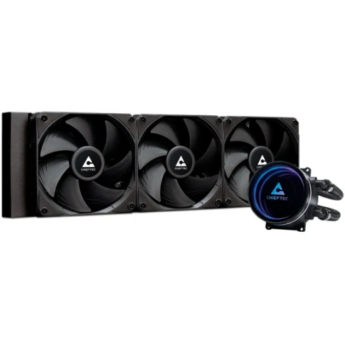 СВО Chieftec Iceberg 360 Dark CLC-360-BLK LGA1700/1200/115X/AM5/AM4 (TDP 350W, ARGB Pump, PWM, Triple Fan 120mm)