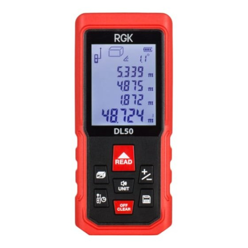 Лазерный дальномер RGK DL50 с угломером 4610011873904
