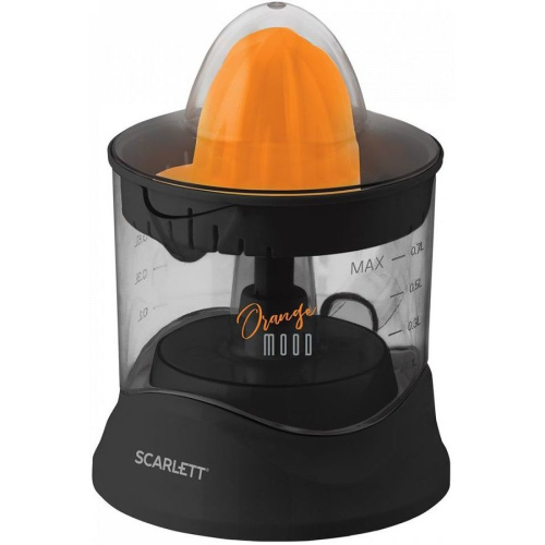 Соковыжималка цитрусовая Scarlett SC-JE50C09 черный/оранжевый