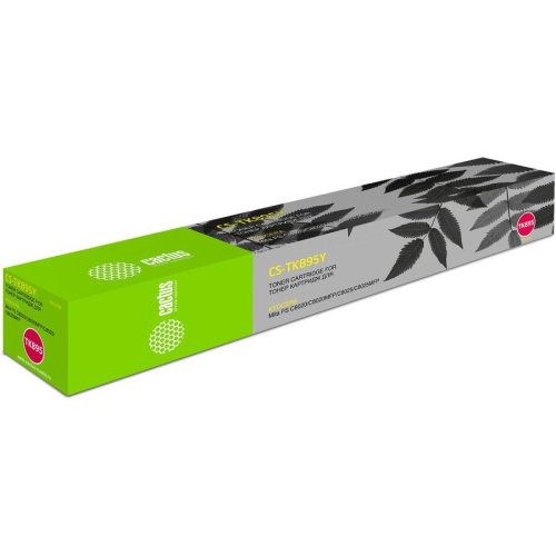 Тонер Картридж Cactus CS-TK895Y желтый (6000стр.) для Kyocera Mita FS C8020/C8020MFP/C8025/C8025MFP