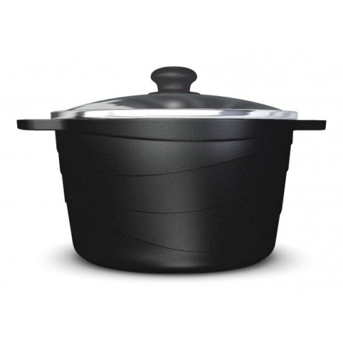 Кастрюля Нева Металл Посуда L186630i Индукция Гранит со стеклянной крышкой 3л