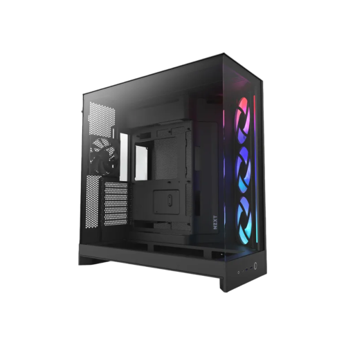 Корпус NZXT H9 Flow RGB (CM-H92FB-R1) без БП (2025), Midi-Tower, TG, 3x140mm + 1x120mm, 2xUSB-A 3.2 1xUSB-C E-ATX, ATX, mITX Black
