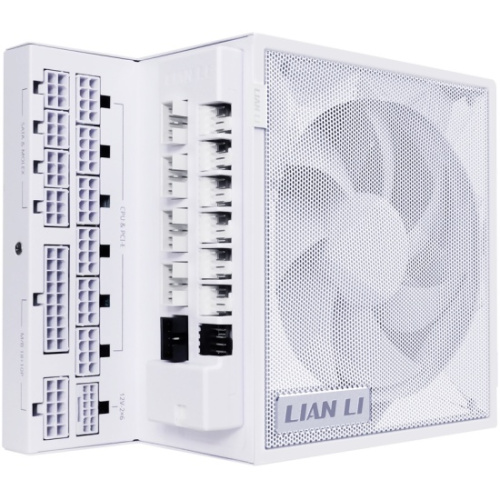 Блок питания Lian Li EG1200G (G9P.EG1200G.WH00.RU) / White / ATX 3.1, 1200W, 80 Plus Gold, PCIe 5.1, APFC, USB/Fan HUB, 120mm FDB Fan, Fully Modular