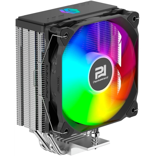 Кулер PentaWave PC-Z04E SRB ARGB V2 LGA115X/1200/1700/1851/AM4/AM5 (TDP 220W, 1*120mm ARGB PWM Fan, 4 тепловые трубки 6мм, 600-1950RPM)