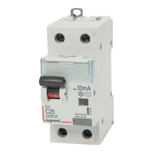 УЗО Legrand DX3 (411004) 1П+Н C25А 30MA-AC