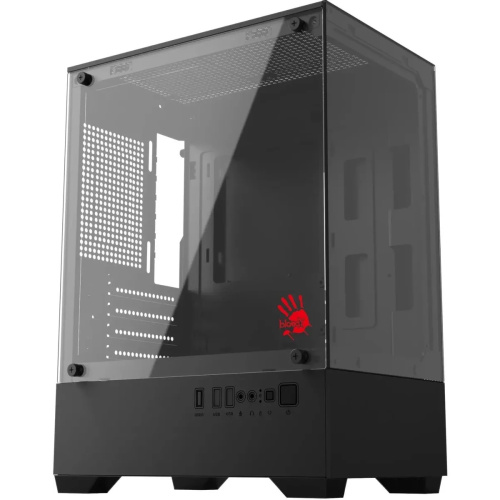 Корпус BLOODY CC-125 (cc-125-bk), mATX, Mini-Tower, без БП, черный