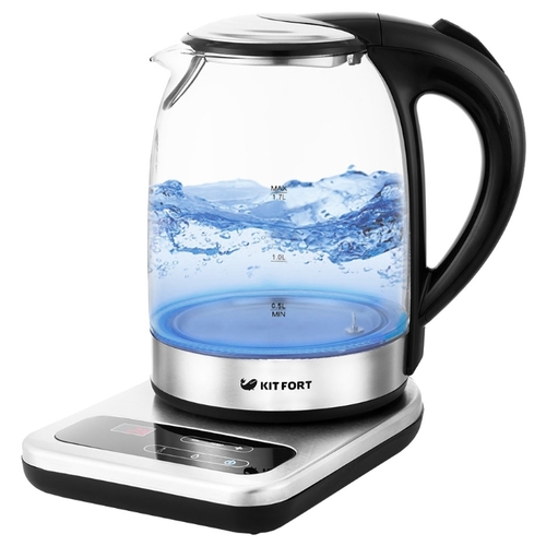 Чайник Kitfort КТ-657 нерж/черный