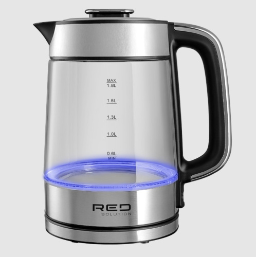 Электрочайник Red Solution G104 черный/серебристый