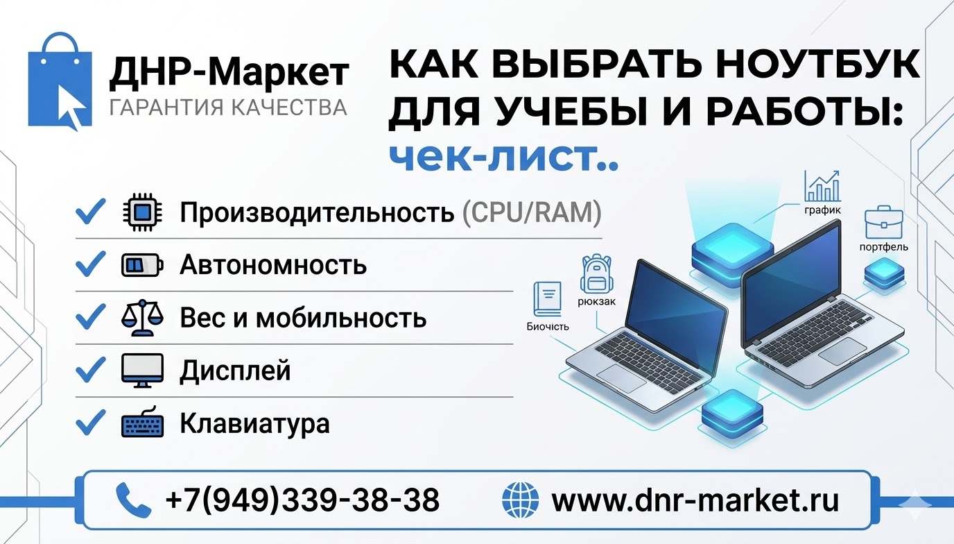 Как выбрать ноутбук для учебы и работы: чек-лист. Как выбрать ноутбук для учебы и работы: чек-лист.