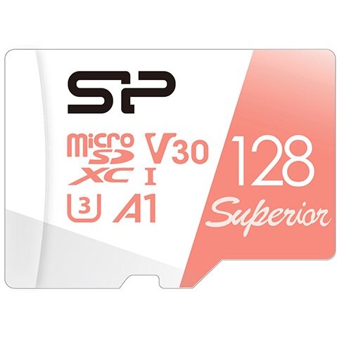 Карта памяти Silicon Power Superior A1 (SP128GBSTXDV3V20) microSDXC 128GB Class 10 UHS-I U3 100/80 Mb/s