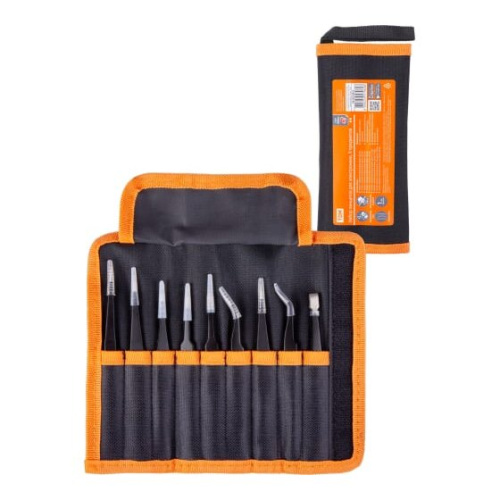 Набор пинцетов для электроники TDM Рубин SQ1025-0810 9 предметов