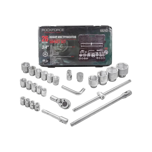 Набор инструментов ROCKFORCE RF-68262-5(51641) 26пр, 3/4" 1"