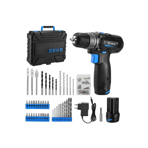 Дрель-шуруповерт Deko DKCD12 (083-1113) кейс набор оснастки
