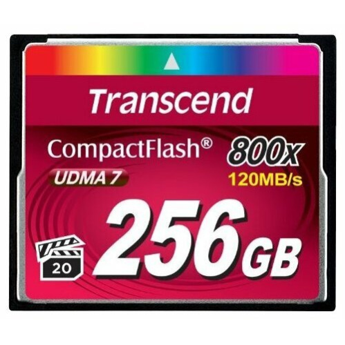 Карта памяти CF 256GB Transcend, 800X (TS256GCF800)