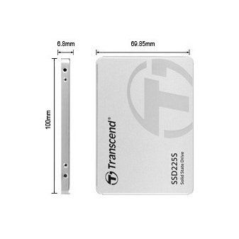 SSD Transcend 225S (TS1TSSD225S) 2.5" 1.0Tb (SATA3, up to 550/500Mbs, 3D NAND, 360TBW, 7mm)