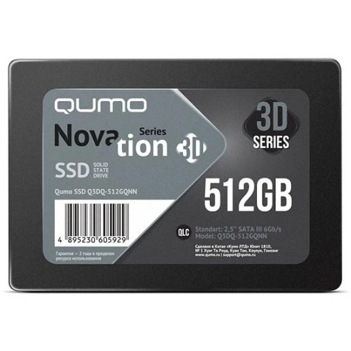 SSD QUMO QM Novation Q3DQ-512GQNN 512GB SATA3.0