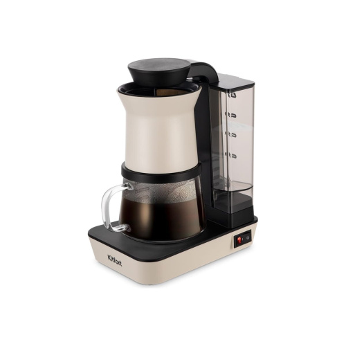 Кофеварка капельная Kitfort КТ-7190 680Вт бежевый/черный