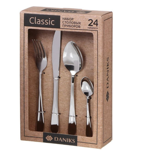 Набор столовых приборов DANIKS 347186 Classic
