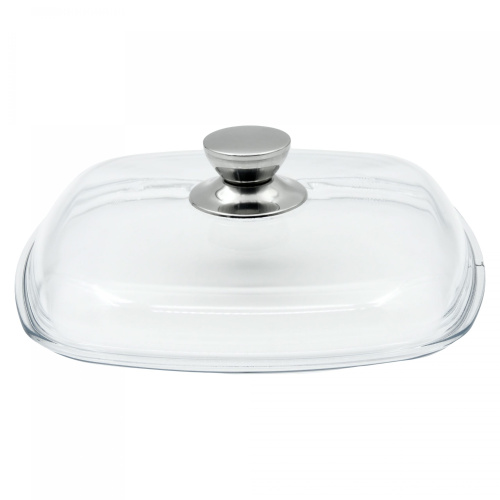 Крышка Victoria Gi 260*260 из боросиликатного стекла 260*260 мм с металлической ручкой