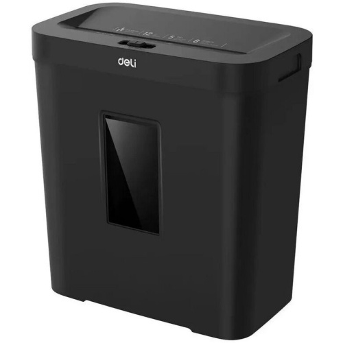 Шредер Deli ET022 черный