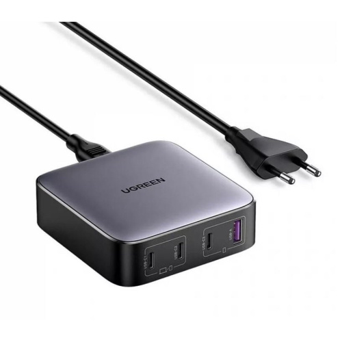 СЗУ UGREEN CD328 (90928) 1*USB-A+3*USB-C 100W Desktop Fast Charger серый космос