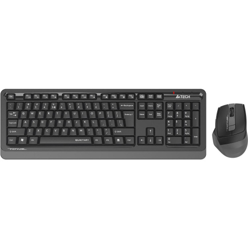 Комплект клавиатура и мышь A4Tech Fstyler FGS1035Q черный/серый USB беспроводная Multimedia