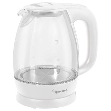 Чайник Homestar HS-1012 белый стекло