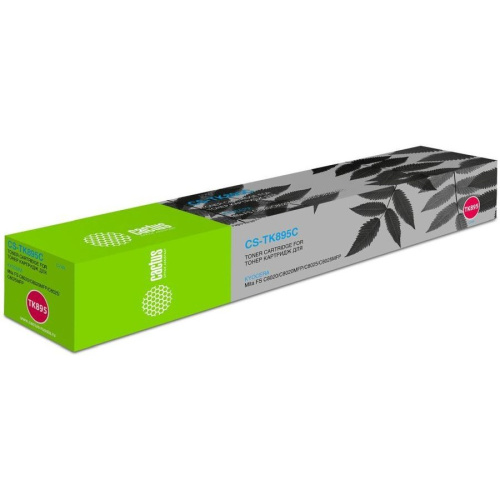 Тонер Картридж Cactus CS-TK895С голубой (6000стр.) для Kyocera Mita FS C8020/C8020MFP/C8025/C8025MFP