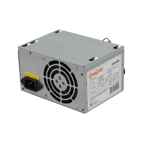 Блок питания Exegate ES259590RUS AAA400, ATX, 8cm fan, 24p+4p, 2xSATA, 1xIDE