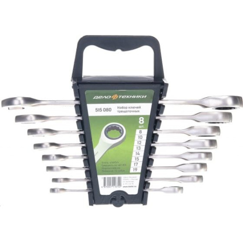 Набор ключей комбинированных Дело Техники ДТ/20 (515080) трещоточных 8 шт