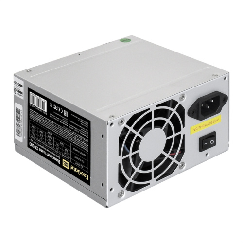 Блок питания ExeGate CP600 EX292144RUS 600W (ATX, 8cm fan, 24pin, 4+4pin, 3xSATA, 2xIDE, FDD)
