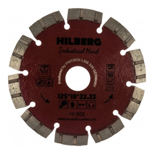 Диск алмазный отрезной Hilberg Industrial Hard HI802 125х22.23