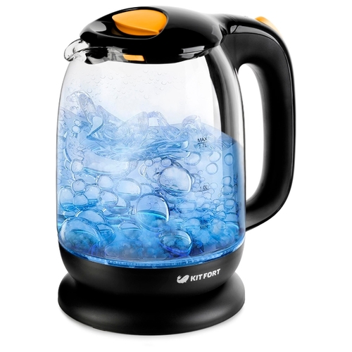 Чайник Kitfort КТ-625-4 черный/желтый