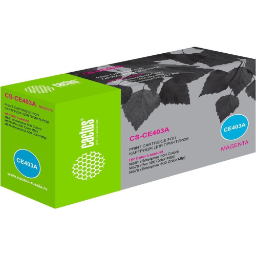 Картридж Cactus CS-CE403A для HP CLJ Color M551 series пурпурный 6000 стр