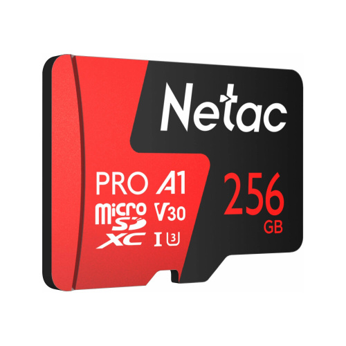 Карта памяти Netac P500 Pro NT02P500PRO-256G-S microSDHC 256GB (без SD адаптера) 100MB/s