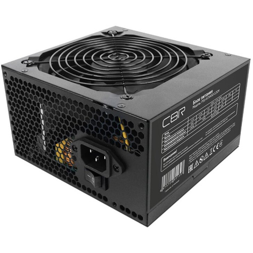 Блок питания CBR PSU-ATX450-12GM ATX 450W 80+ Bronze, APFC, 0.6mm, 20+4pin, 1*8-pin(4+4P), 1*6+2pin, 4*SATA, 2*IDE, 12cm fan, черный