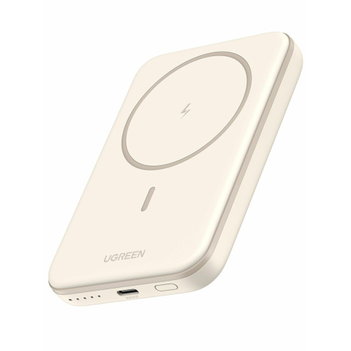 Внешний аккумулятор UGREEN PB560 (25207) 5000mAh Magnetic Wireless Power Bank White
