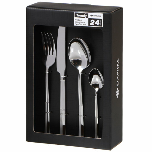 Набор столовых приборов Daniks 347175 Ripley 24 предмета