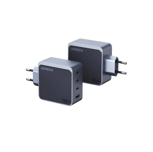 Зарядное утройство UGREEN X570 (45575) Nexode S 140W USB-A+3*USB-C GaN Tech Fast Charger EU Gray