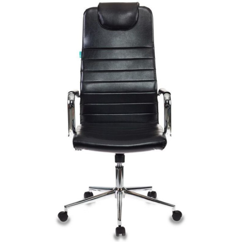 Кресло руководителя Бюрократ KB-9N/ECO/Black черный сиденье черный искусственная кожа крестовина хром колеса черный