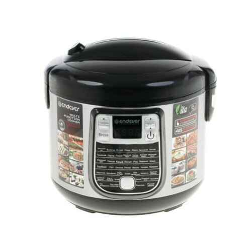 Мультиварка Endever Vita-95 черный/стальной