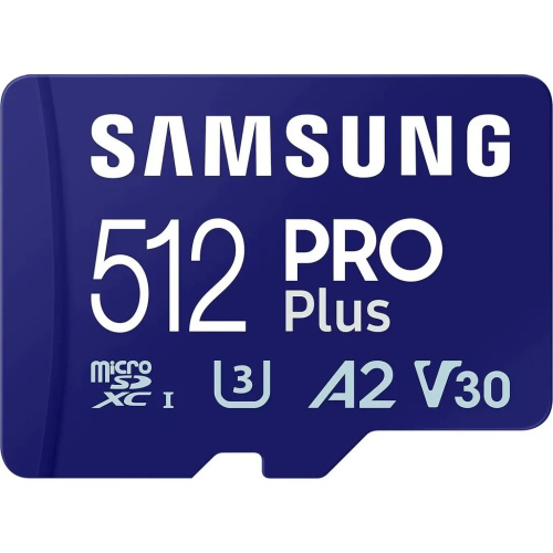 Карта памяти Samsung MB-MD512SA Pro Plus microSDXC 512GB V30 + adapter