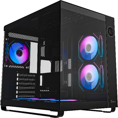 Корпус Ocypus Iota C70 BK ARGB, ATX, Type-C(3.1)*1, USB3.0*2, Bottom 3x120mm ARGB, Rear 1x120mm ARGB, MB side 2x120mm ARGB