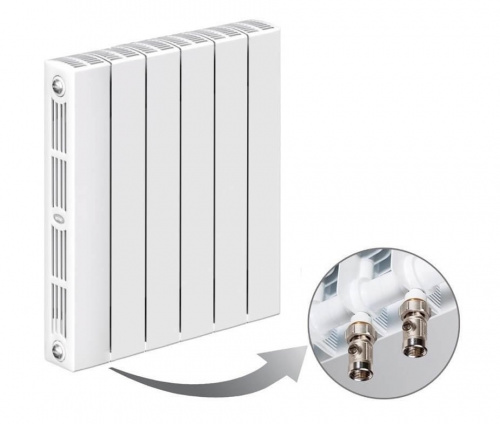 Биметаллический радиатор отопления  Rifar Supremo Ventil 500 Svr 6