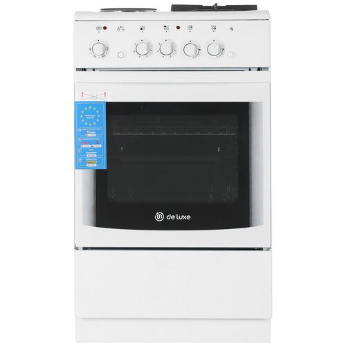 Комбинированная плита De Luxe 506022.03гэ (щ) чр 030 белый