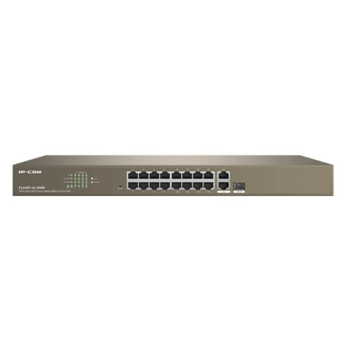 Коммутатор управляемый PoE IP-COM F1218P-16-250W 18 портов, 16х100Мбит/с, 2x1Гбит/с, SFP 1x1Гбит/с